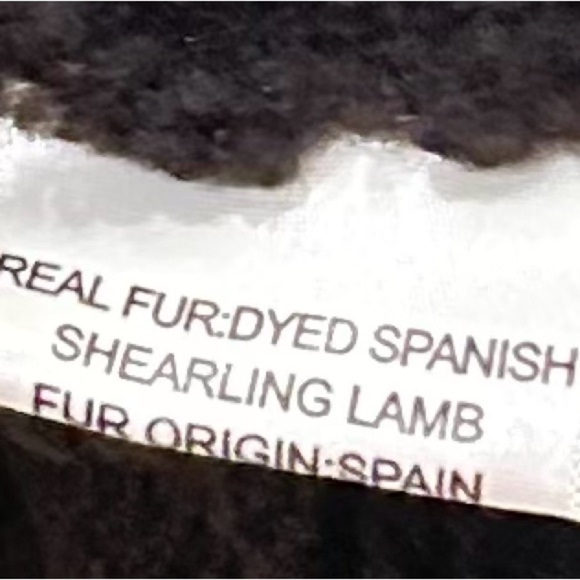 Faux Tory Burch Brown & Gold Crossbody Bag Chain Strap Spanish shearling lamb - Picture 7 of 8